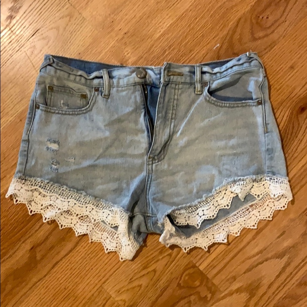 Free People Jean Shorts